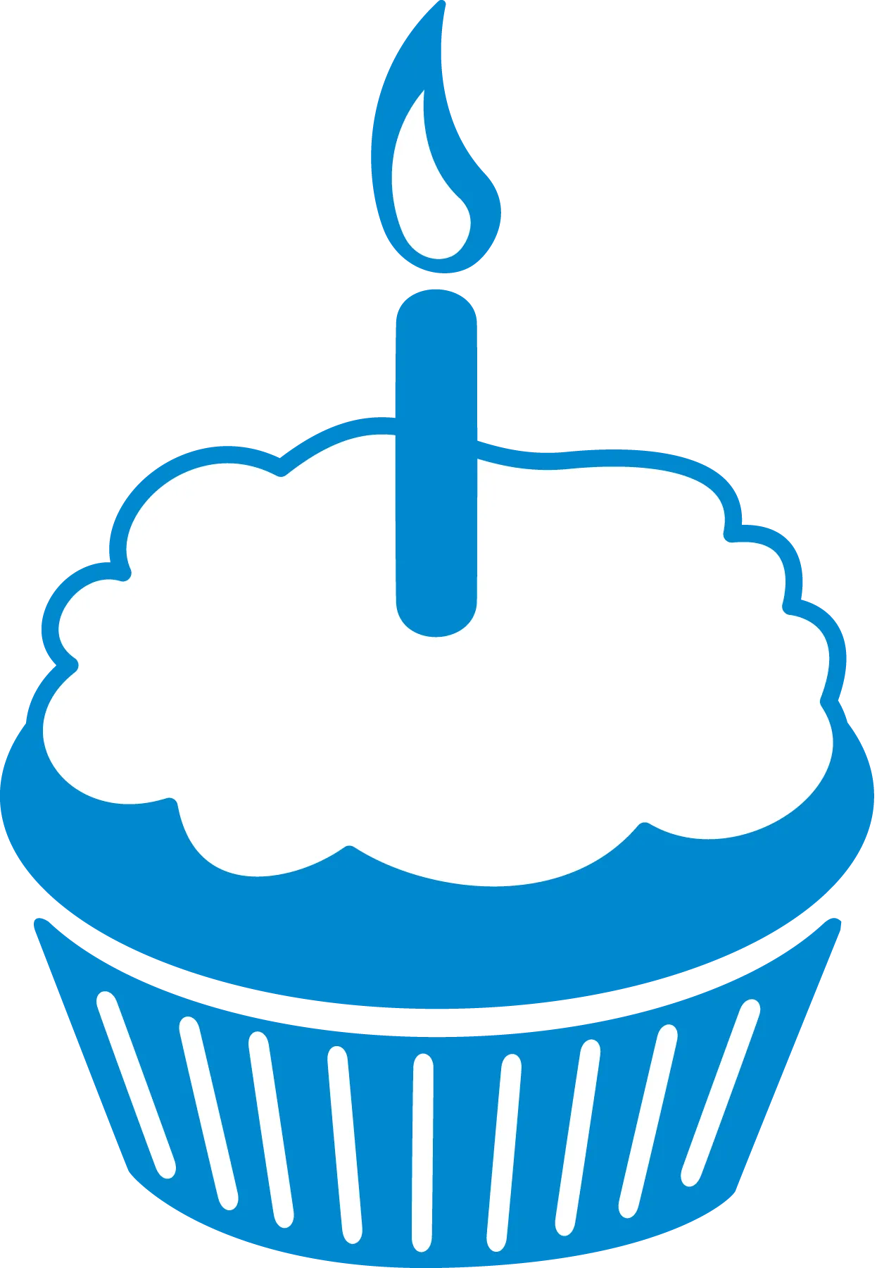 cartoon image of a cupcake